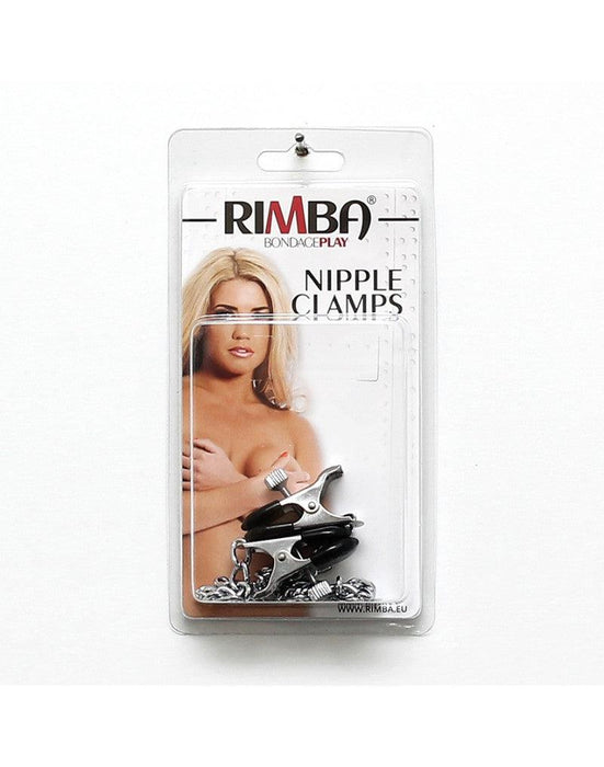 Rimba Bondage Play - Tepelklemmen Met schroef Verstelbaar En Ketting - Medium-Laced-up.nl