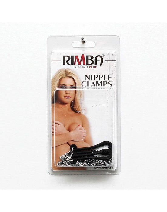 Rimba Bondage Play - Tepelklemmen - Plastic Getand - Met dubbele Ketting-Laced-up.nl