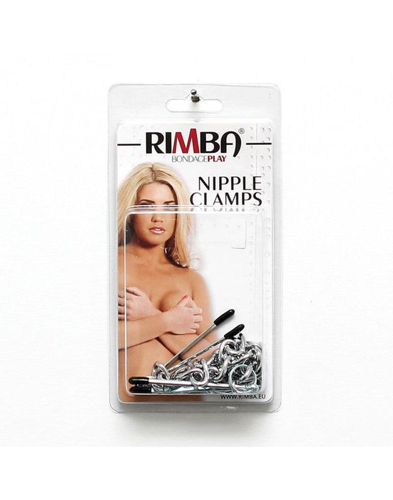 Rimba Bondage Play - Verstelbare Pincet Tepelklemmen Met Ketting-Laced-up.nl