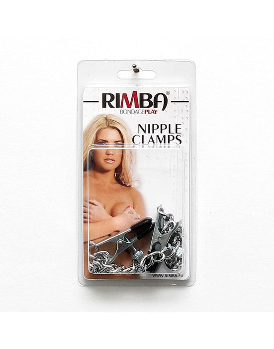 Rimba Bondage Play - Verstelbare Tepelklemmen Met Ketting - Large-Laced-up.nl