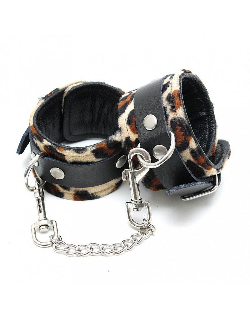 Rimba - Voetboeien Met Karabijnhaken - Panter print-Laced-up.nl