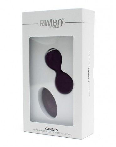 Rimba - Cannes - Oplaadbare Vagina Balletjes met Afstandsbediening - Paars-Laced-up.nl