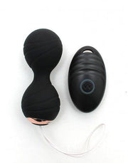 Rimba - Cannes - Oplaadbare Vagina Balletjes met Afstandsbediening - Zwart-Laced-up.nl
