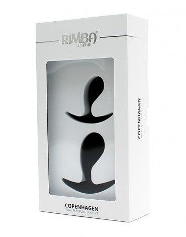 Rimba - Copenhagen - Anaal plugs - Set Van 2 buttplugs - Zwart-Laced-up.nl