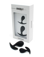 Rimba - Copenhagen - Anaal plugs - Set Van 2 buttplugs - Zwart-Laced-up.nl