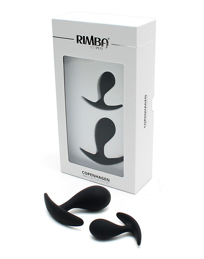 Rimba - Copenhagen - Anaal plugs - Set Van 2 buttplugs - Zwart-Laced-up.nl