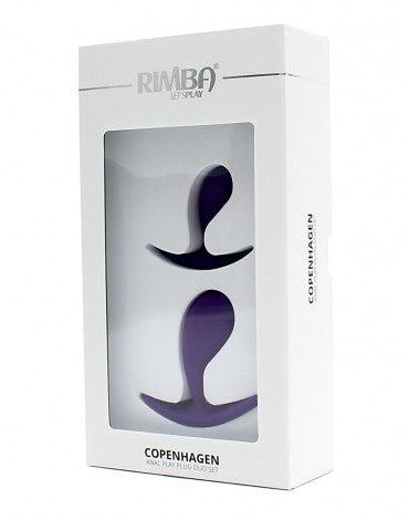 Rimba - Copenhagen - Anatomisch Gevormde Anaalpluggen - Siliconen - Paars-Laced-up.nl