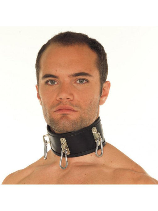Rimba - Dungeon Collar with Carabiner Clips-Laced-up.nl