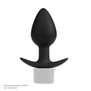 Rimba Electro Play - E-Stim Buttplug - Bi-Polair - Zwart-Erotiekvoordeel.nl