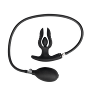 Rimba Electro Play - E-Stim Inflatable Anchor Anal Plug - Bipolar - Black - Laced-up.nl