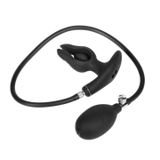 Rimba Electro Play - E-Stim Inflatable Anchor Anal Plug - Bi-Polar - Black-Laced-up.nl