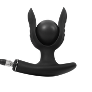 Rimba Electro Play - E-Stim Inflatable Anchor Anal Plug - Bi-Polar - Black-Laced-up.nl