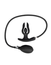 Rimba Electro Play - E-Stim Inflatable Anchor Anal Plug - Bipolar - Black-Laced-up.nl