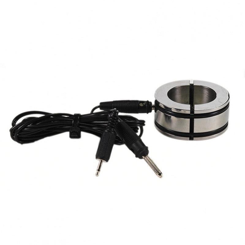 Rimba Electro Sex - Ball Stretcher/cockring RVS bi-polair-Laced-up.nl