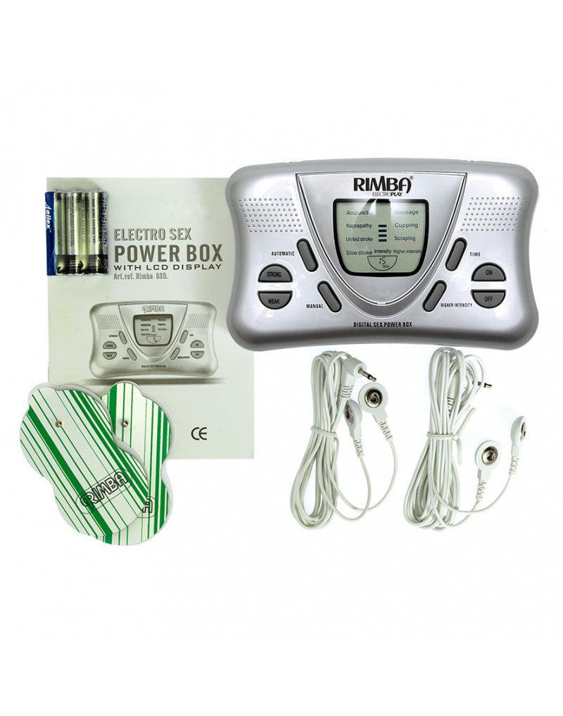 Rimba Electro Sex - Electronische Erotische Stimulatie - Powerbox Set Met LCD display-Laced-up.nl