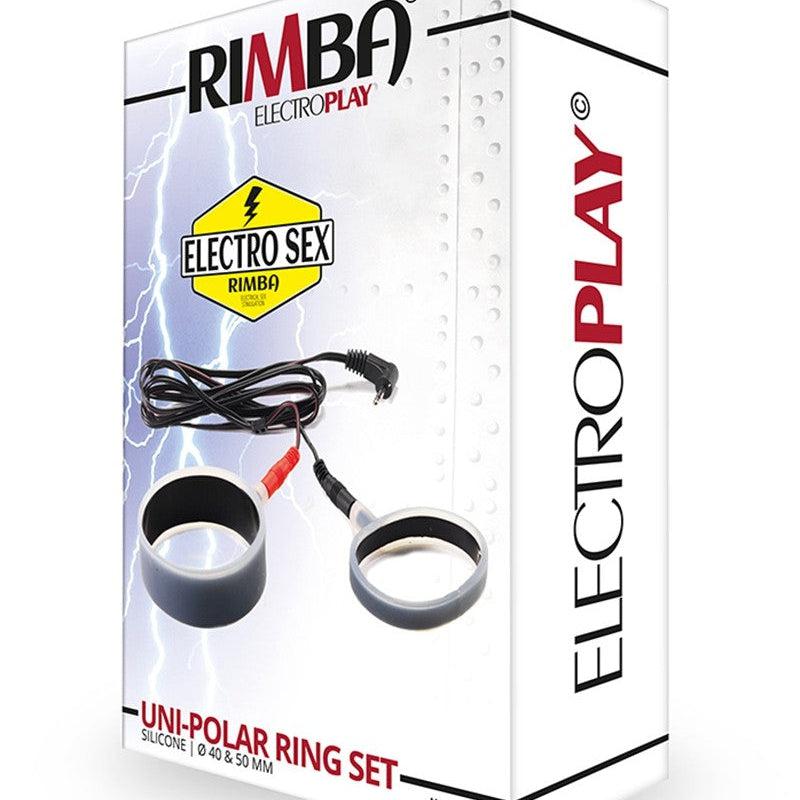 Rimba Electro Sex - Siliconen Cock Ringen Set Plat Model uni-polair - 2 Stuks-Laced-up.nl
