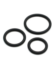 Rimba - Flexibele Siliconen Cockringen Set Ø 30, 40 En 50 mm - Zwart-Laced-up.nl