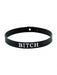 Rimba - Halsband - Collar Met Tekst - BITCH - Siliconen-Laced-up.nl