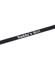 Rimba - Halsband - Collar Met Tekst - DADDY'S GIRL - Siliconen - Zwart-Erotiekvoordeel.nl