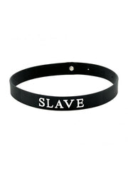 Rimba - Collar - Collar con texto - SLAVE - Silicona - Collar-Erotiekvoordeel.nl