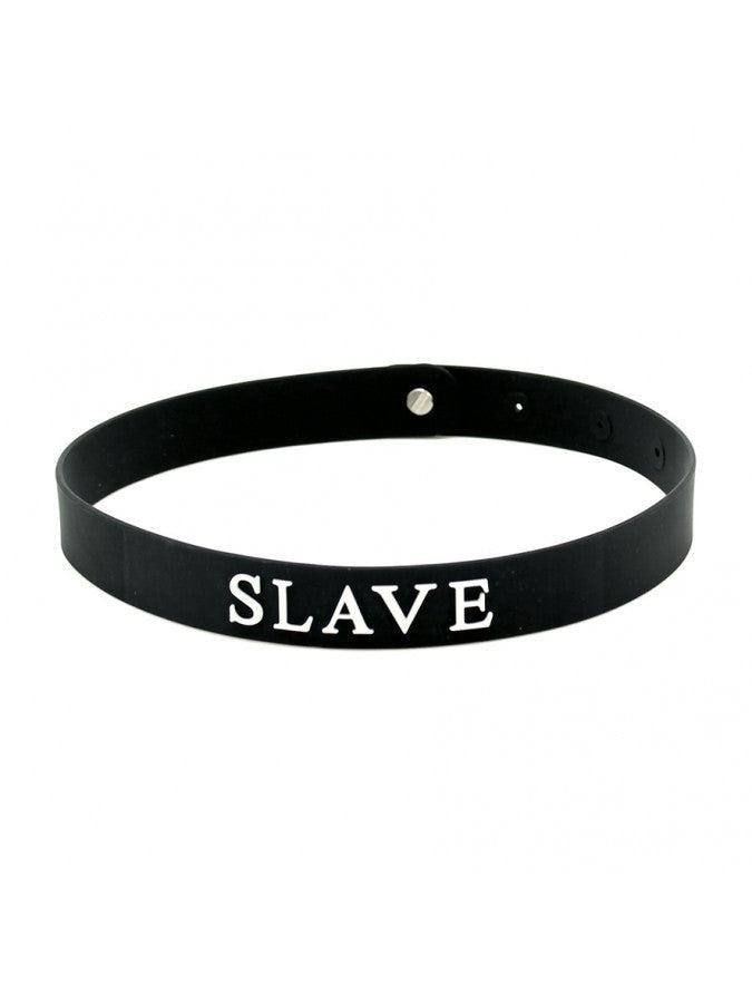 Rimba - Collar - Collar con texto - SLAVE - Silicona - Collar-Erotiekvoordeel.nl