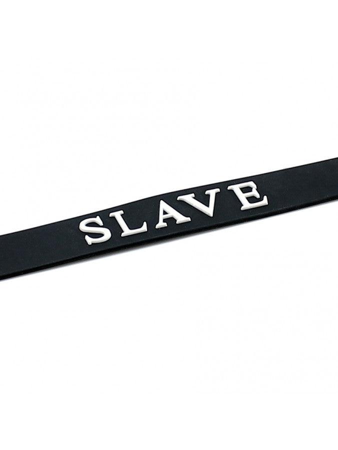 Rimba - Collar - Collar con texto - SLAVE - Silicona - Collar-Erotiekvoordeel.nl