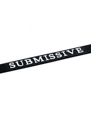 Rimba - Halsband - Collar Met Tekst - Submissive - Verstelbaar - Siliconen-Laced-up.nl