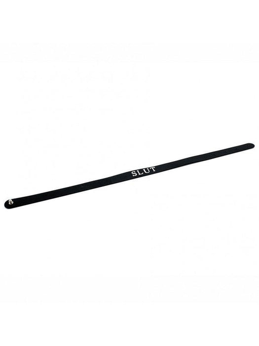 Rimba - Halsband - Collar Met Tekst - SLUT - Siliconen - Collar-Laced-up.nl