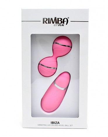 Rimba - Ibiza Vibrator Set - clitoris Vibrator En Vibrerend Eitje Met remote Control - Roze-Laced-up.nl