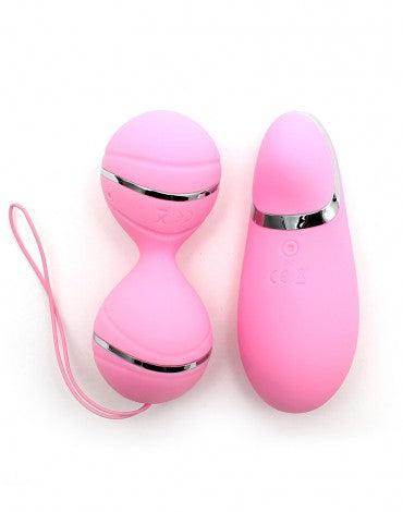 Rimba - Ibiza Vibrator Set - clitoris Vibrator En Vibrerend Eitje Met remote Control - Roze-Laced-up.nl