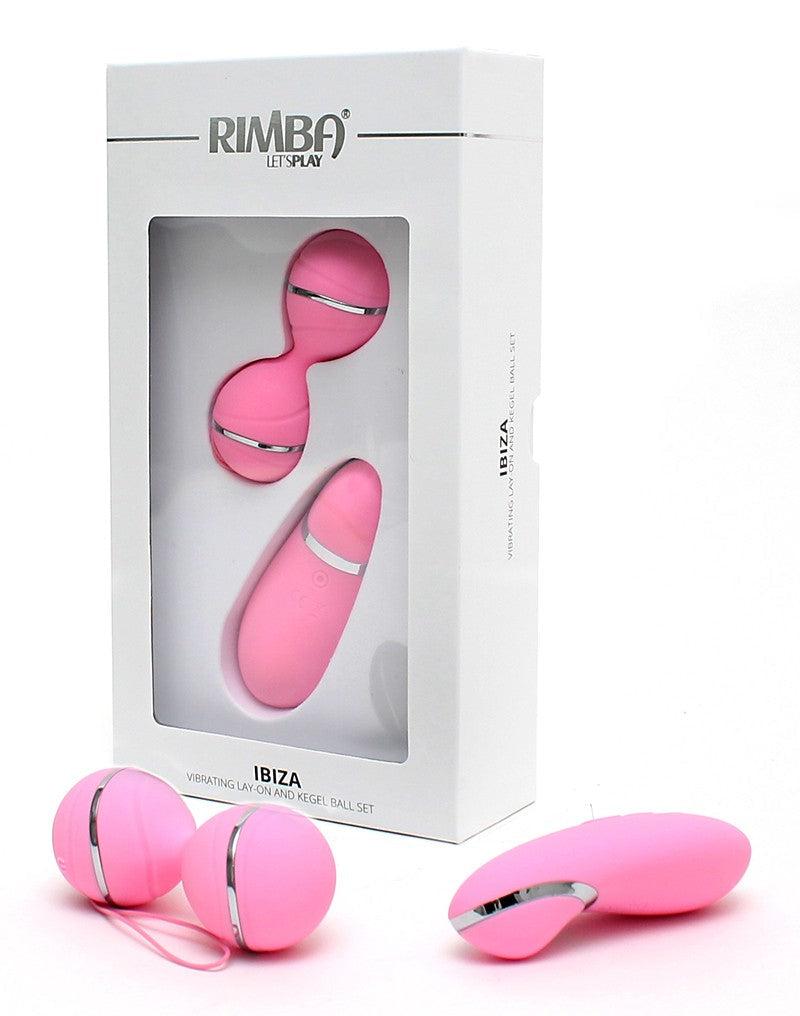 Rimba - Ibiza Vibrator Set - clitoris Vibrator En Vibrerend Eitje Met remote Control - Roze-Laced-up.nl