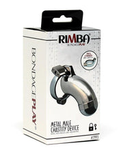 Rimba - Kuisheidskooi - Metalen Peniskooi Met Hangslot - Gesloten model - One Size - Zilver-Erotiekvoordeel.nl