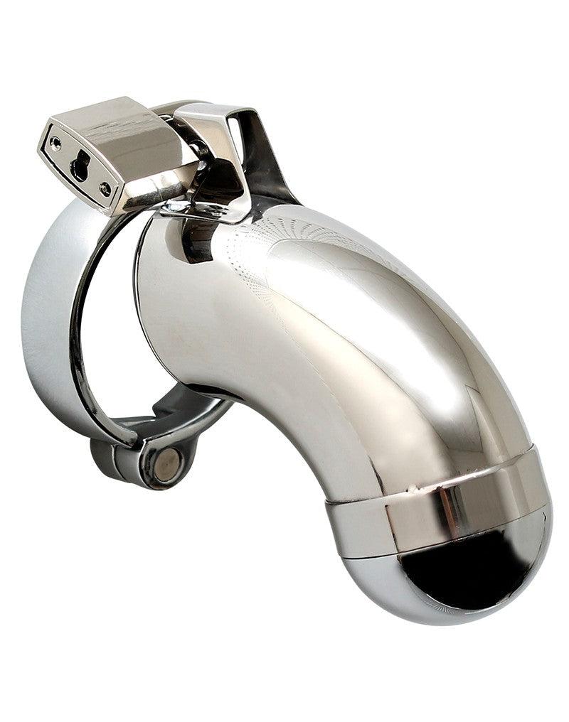 Rimba - Kuisheidskooi - Metalen Peniskooi Met Hangslot - Gesloten model - One Size - Zilver-Erotiekvoordeel.nl