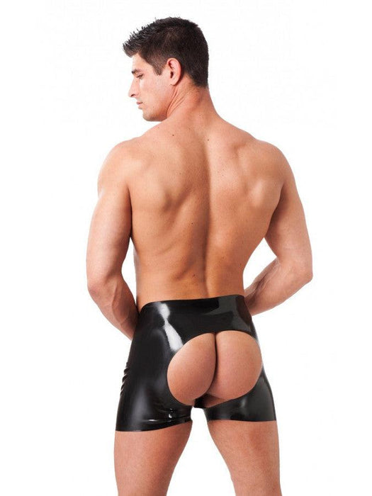 Rimba - Latex Boxershort Met Open Achterkant-Laced-up.nl