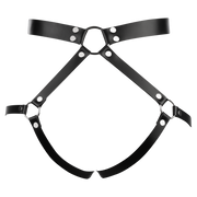 Rimba - Lederen Bondage Taille Harnas - Zwart-Erotiekvoordeel.nl