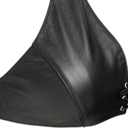 Rimba - Lederen Bustier met Vetersluiting - Zwart-Erotiekvoordeel.nl