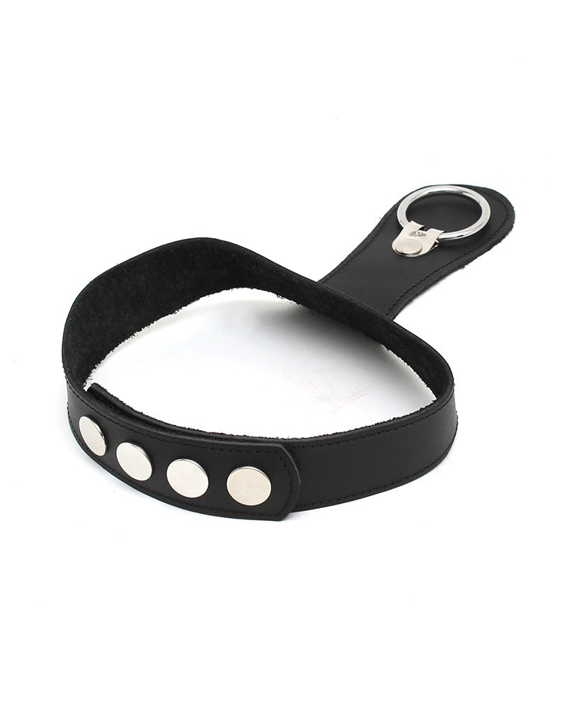 Rimba - Lederen Collar in de stijl van L'Histoire D'O - Met O-Ring-Erotiekvoordeel.nl