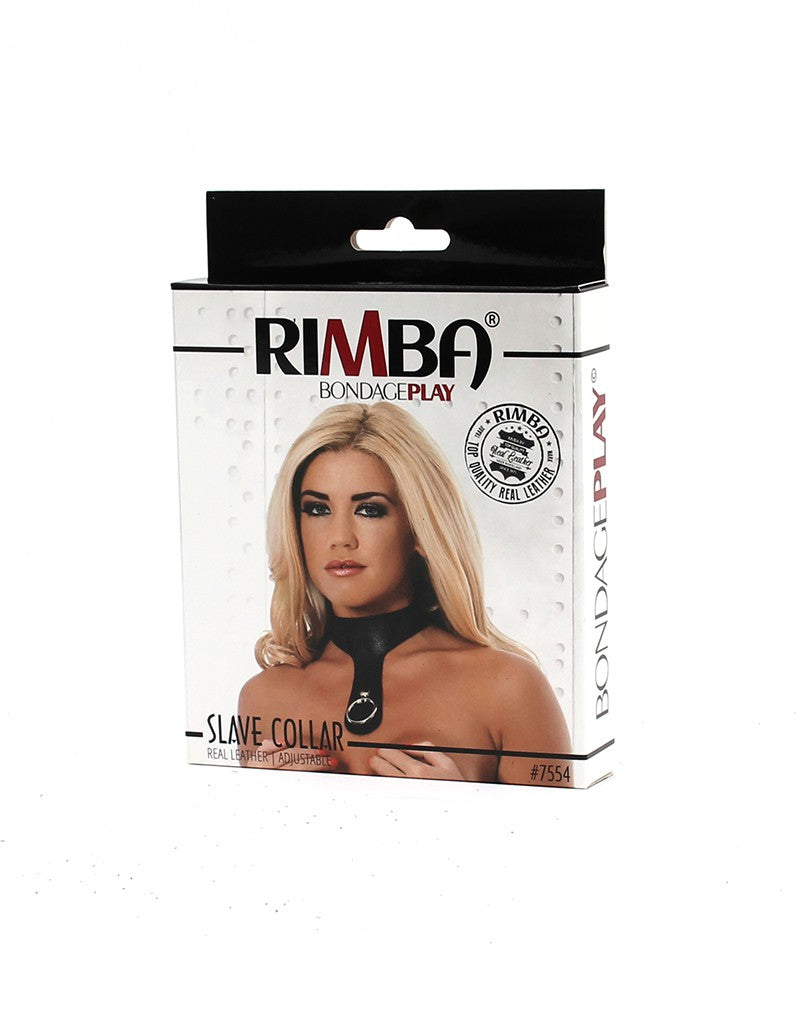 Rimba - Lederen Collar in de stijl van L'Histoire D'O - Met O-Ring-Erotiekvoordeel.nl