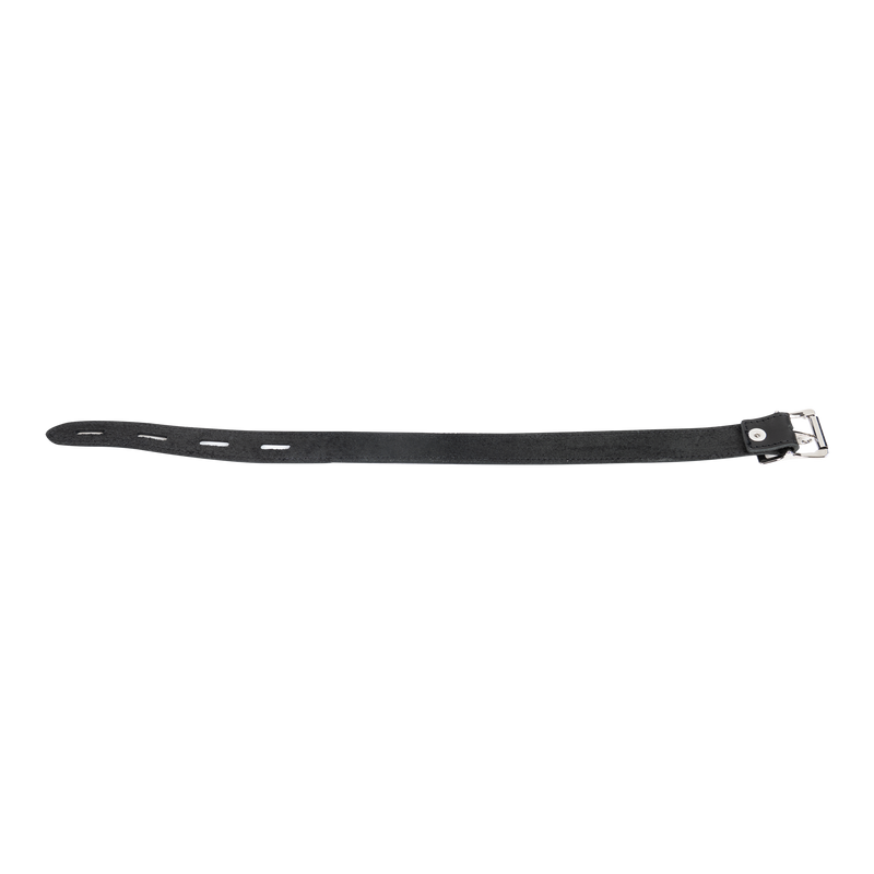 Rimba - Leather Collar with Padlock Clasp - Black-Laced-up.nl