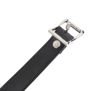 Rimba - Leather Collar with Padlock Clasp - Black-Laced-up.nl
