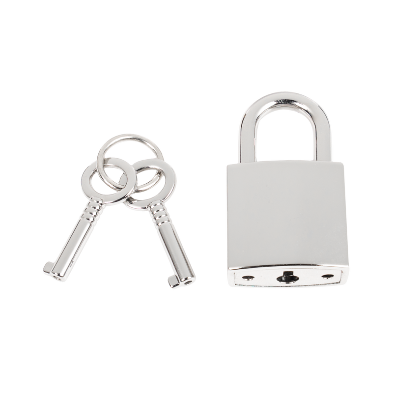 Rimba - Leather Choke Collar with Padlock - Black & Silver-Laced-up.nl