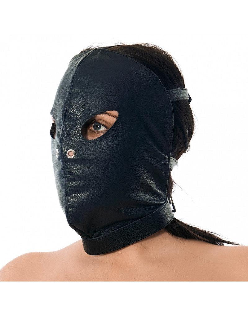 Rimba - Lederen gezichtsmasker - Verstelbaar-Erotiekvoordeel.nl