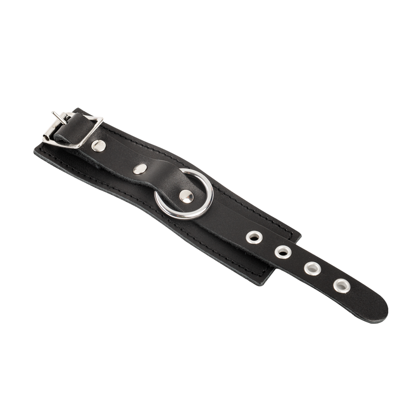 Rimba - Leather Penis Cuff - Black - Laced-up.nl