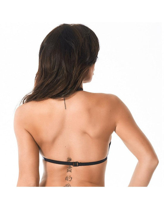 Rimba - Leren BH Met Tepelopeningen En Kliksluiting-Laced-up.nl