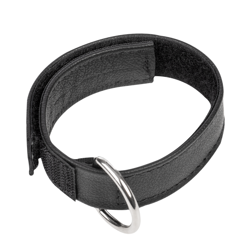 Rimba - Leather Cockstrap with Velcro - Black - Laced-up.nl