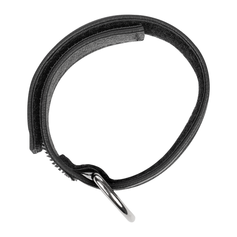Rimba - Leather Cockstrap with Velcro - Black - Laced-up.nl