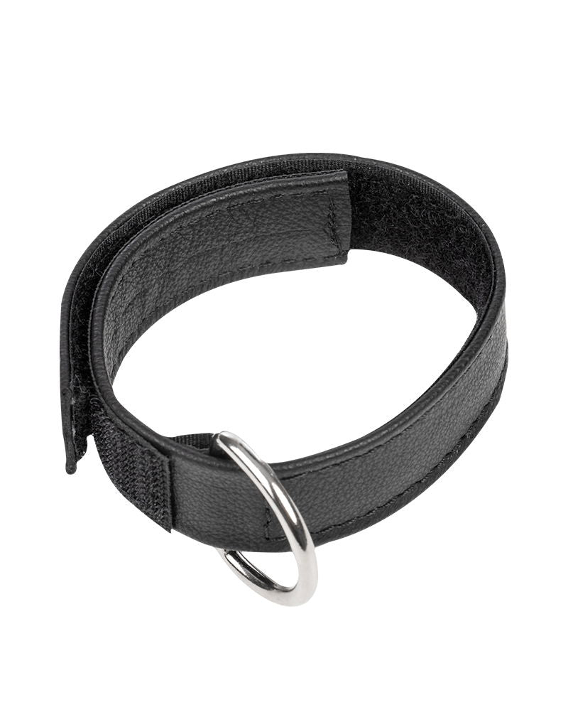 Rimba - Leather Cockstrap with Velcro - Black - Laced-up.nl