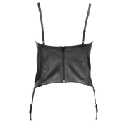 Rimba - Leren Corset Met Open Cups-Erotiekvoordeel.nl