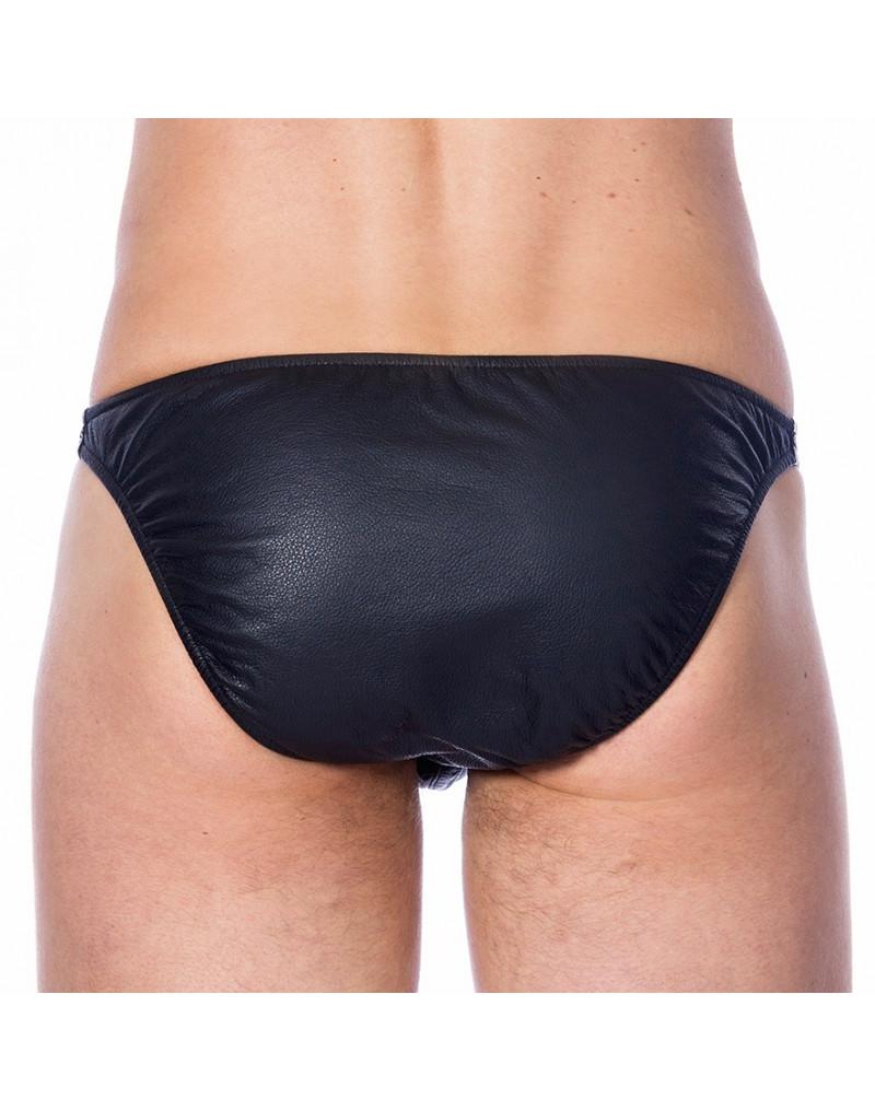 Rimba - Leather Men’s Briefs - Front Zipper - Laced-up.nl