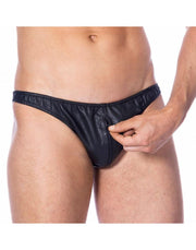 Rimba - Leather Men’s Briefs - Front Zipper - Laced-up.nl